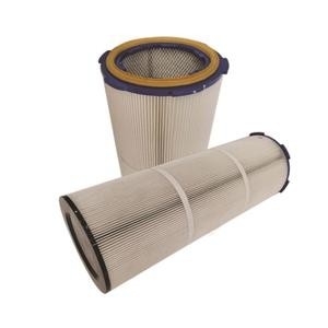 Cartuccia pieghettata di filtro dell'aria del poliestere delle cartucce di filtro dalla polvere del collettore di industria di 335mm